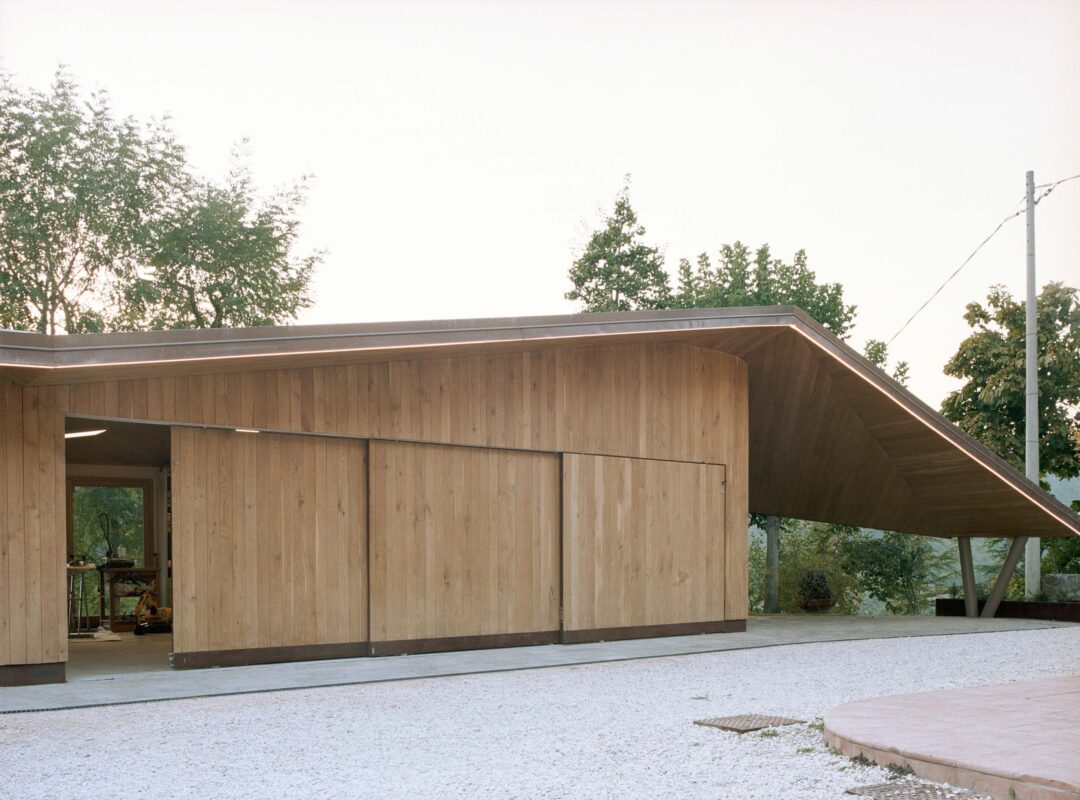 wooden structure court design restoration modigliana